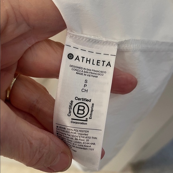 Athleta White Button-Up Shirt Dress - Picture 10 of 11